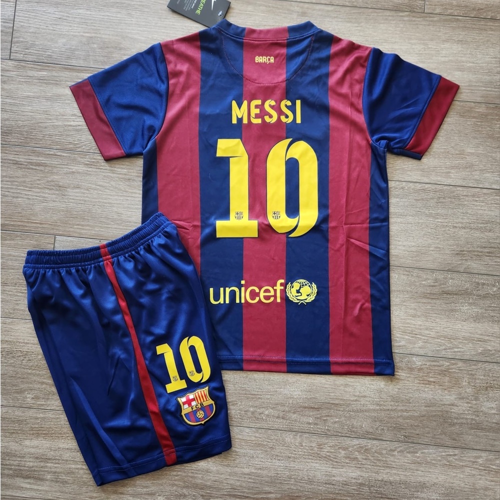 Barcelona 2015 retro set for kids Messi 10